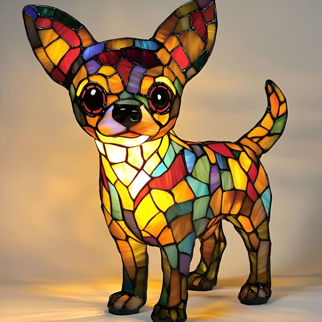 Luna | Enchanting Colorful Dog Lamp