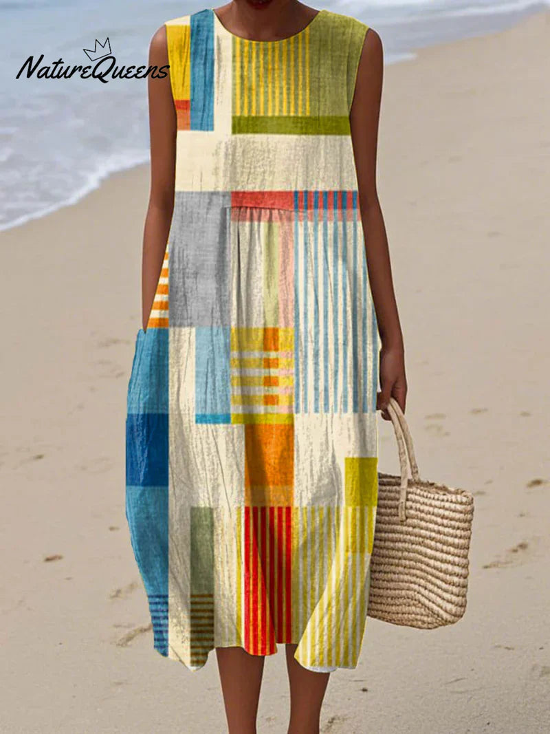 Augusta | Contemporary Patchwork Dress