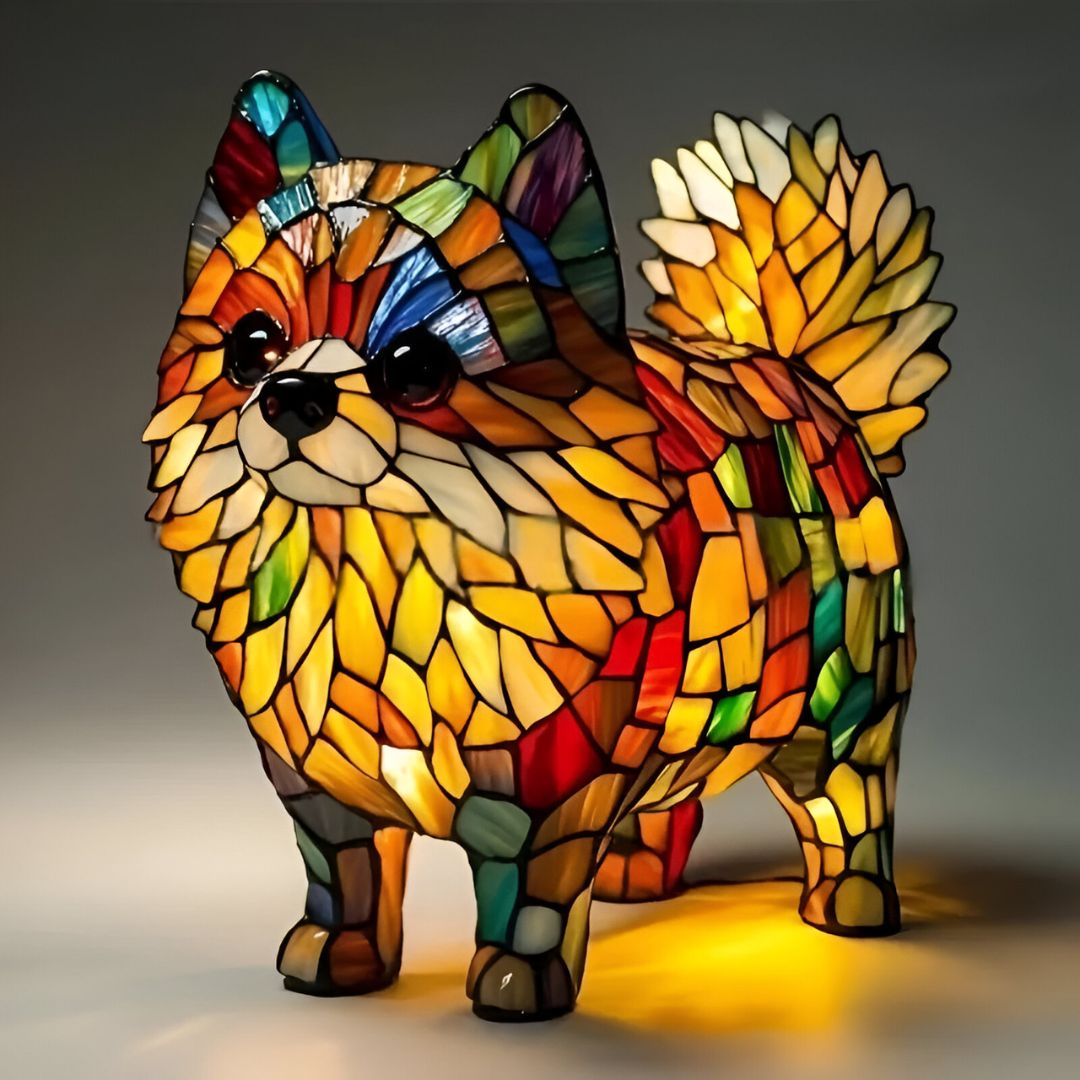 Lily | Pomeranian Sunburst Lamp