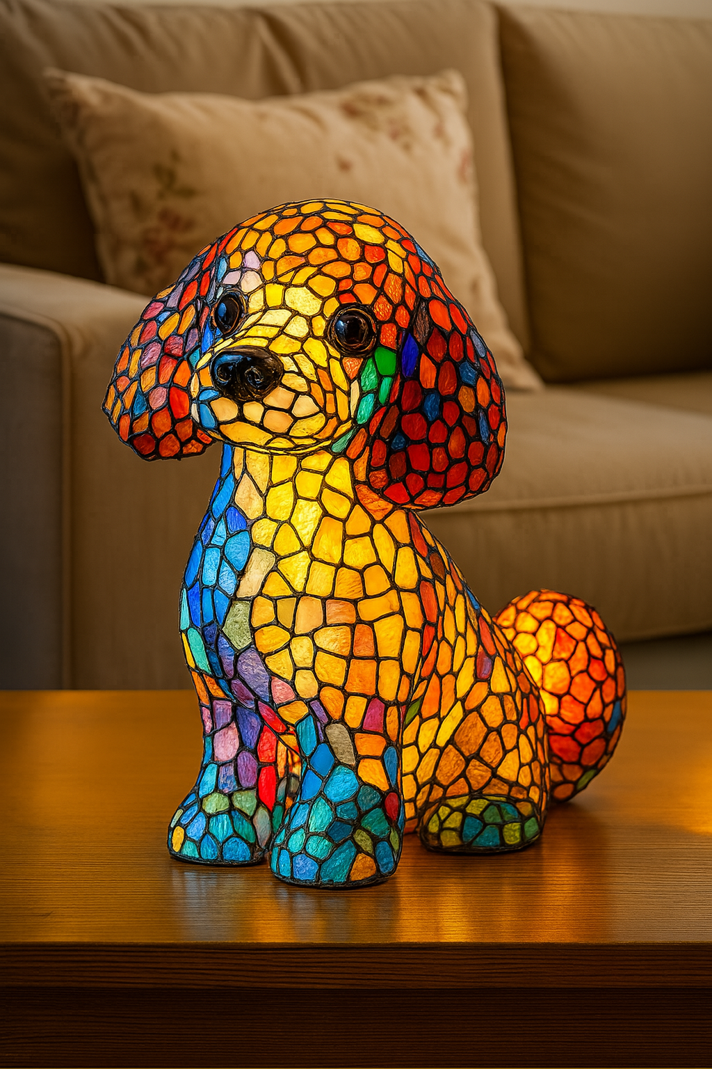 Poppy | Enchanting Colorful Dog Lamp