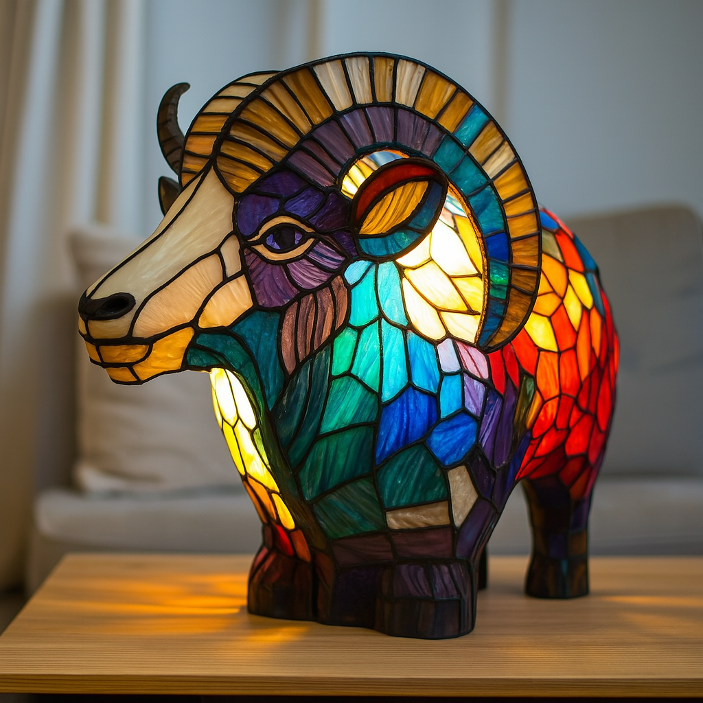 Ollie | Enchanted Colorful Goat Lamp