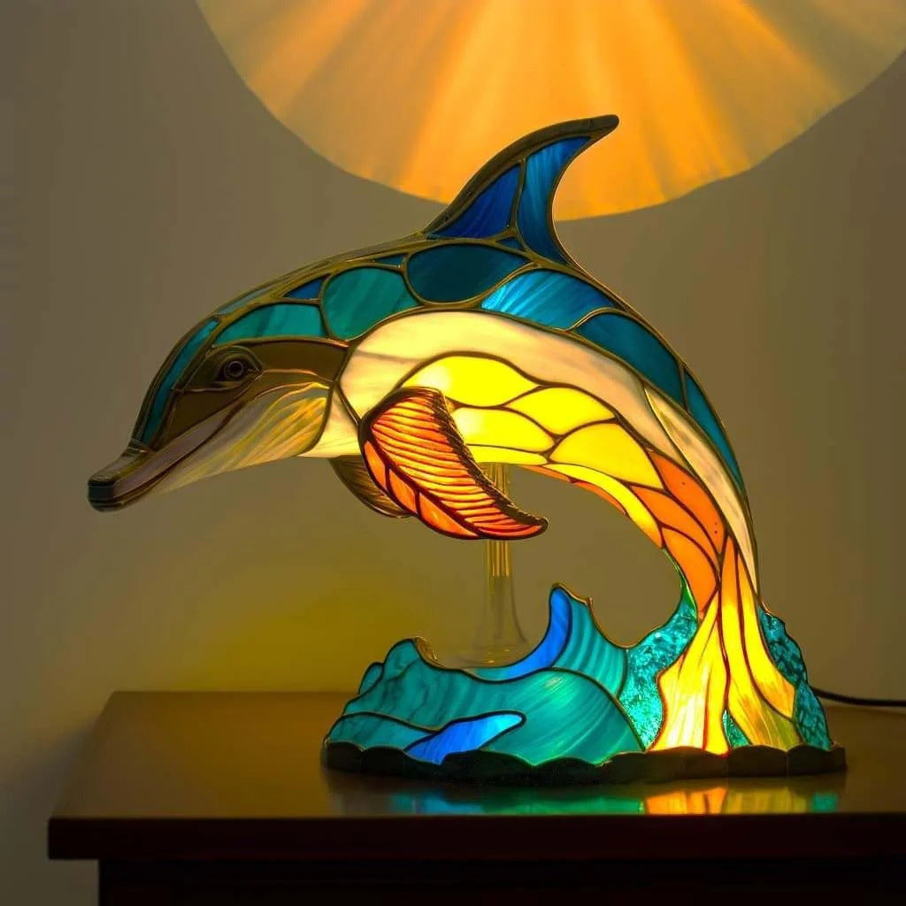 Marley | Colorful Dolphin Lamp Enchantment