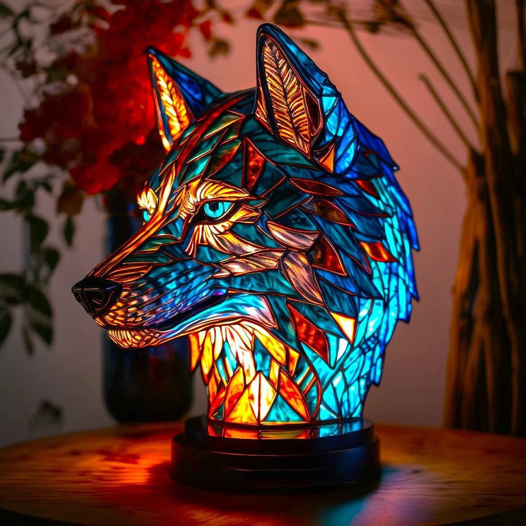 Bo | Enchanted Colorful Wolf Lamp