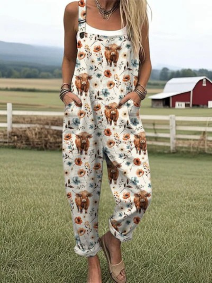 Mary | Retro Spring Jumpsuit