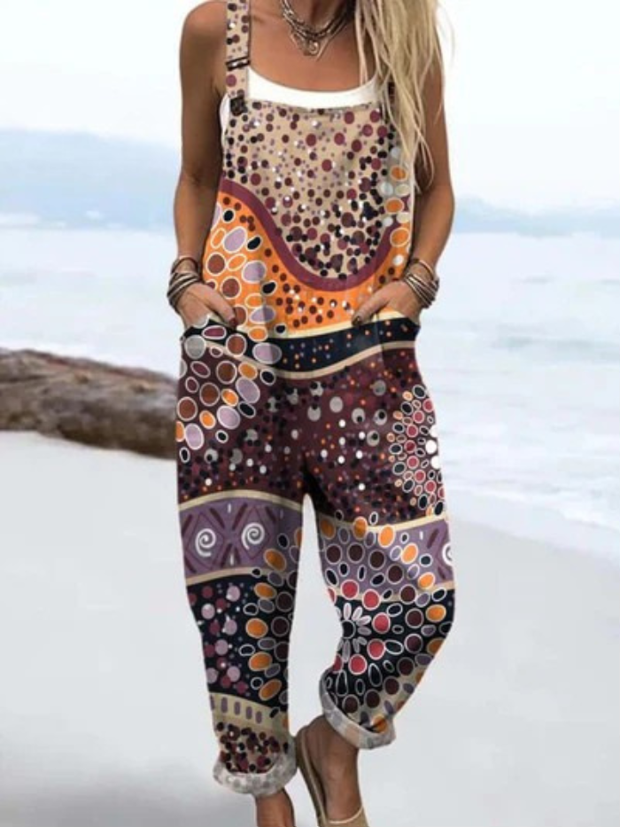Sydney | Retro-Inspired Light Denim Overalls