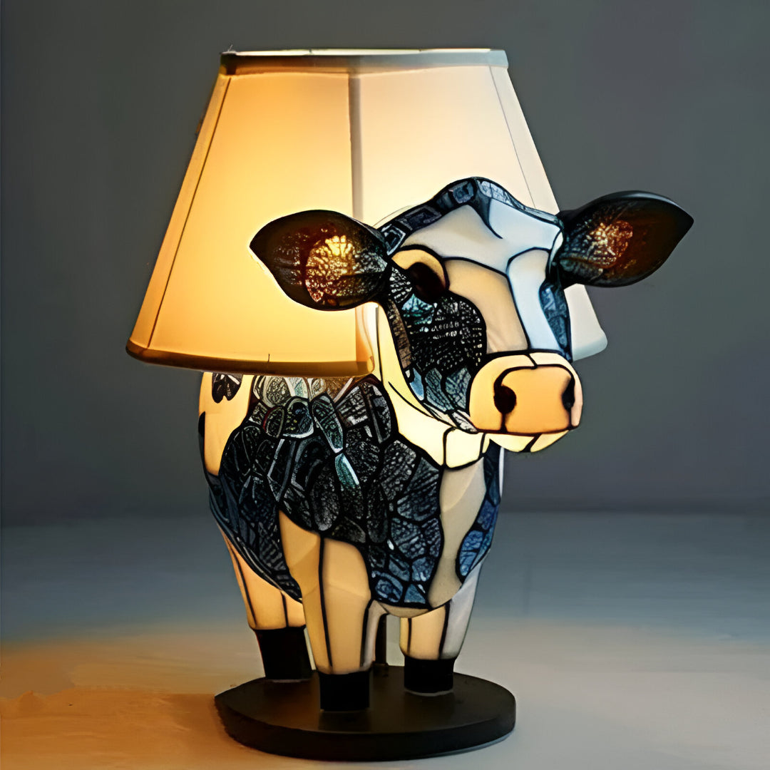Cleo | Enchanted Colorful Cow Lamp