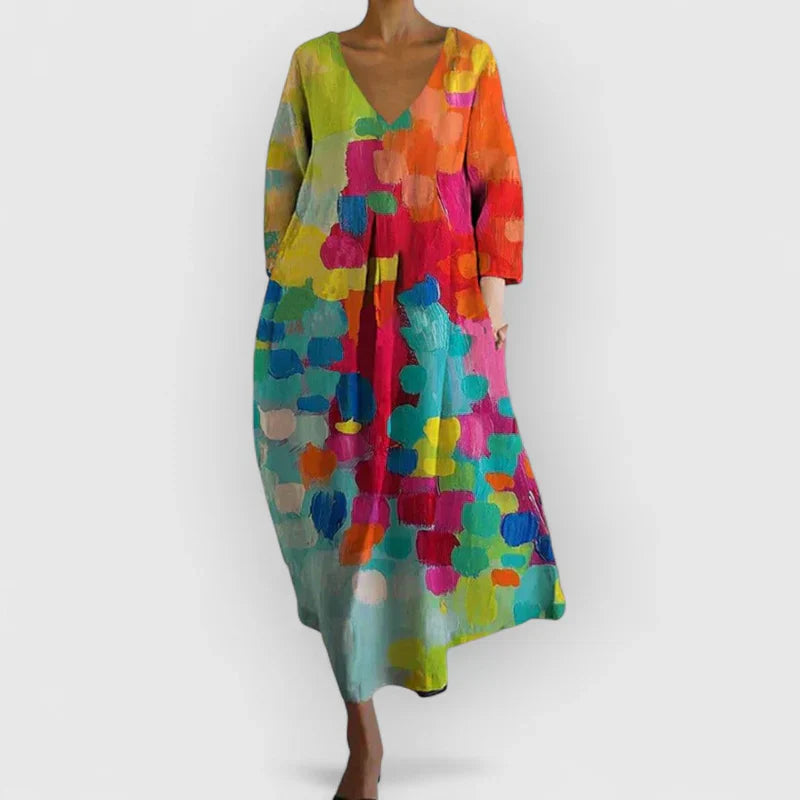 Soraya | V-Neck Colored Dress