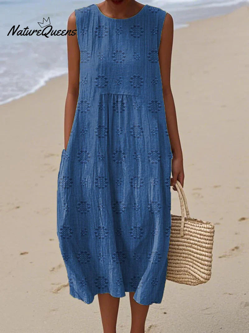 Henrietta | Embroidered Sleeveless Dress