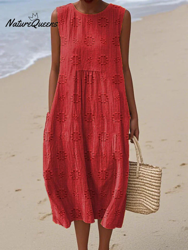 Henrietta | Embroidered Sleeveless Dress