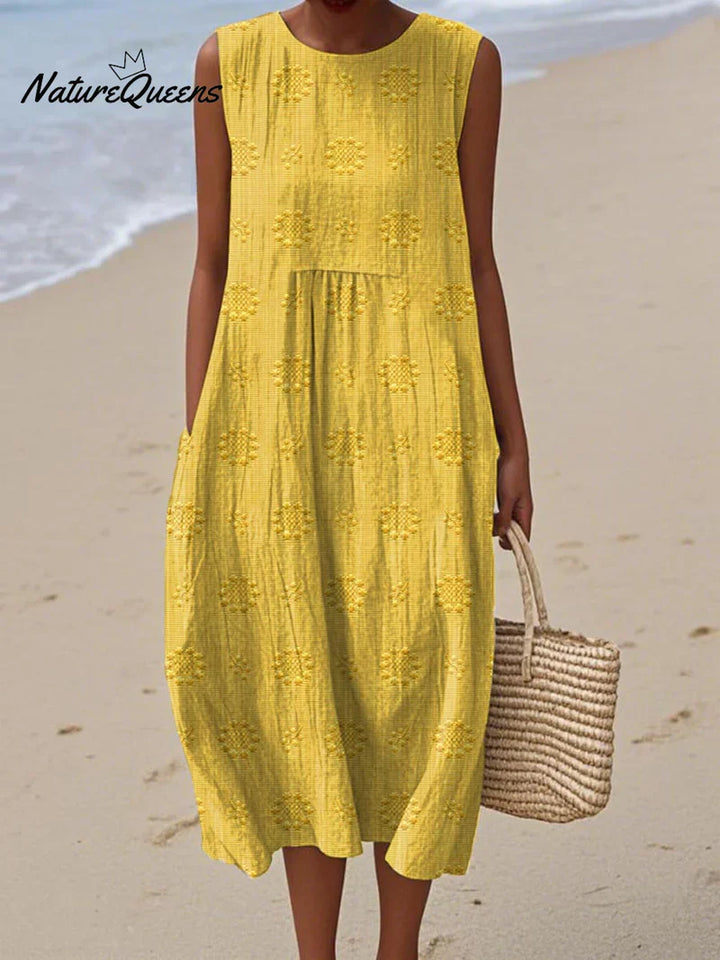 Henrietta | Embroidered Sleeveless Dress
