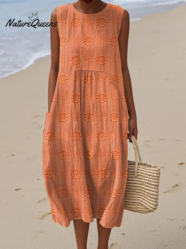 Henrietta | Embroidered Sleeveless Dress