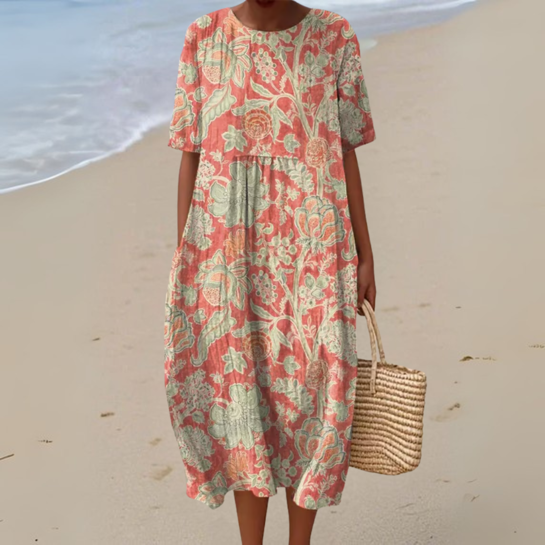 Astraea | Retro Floral Dress
