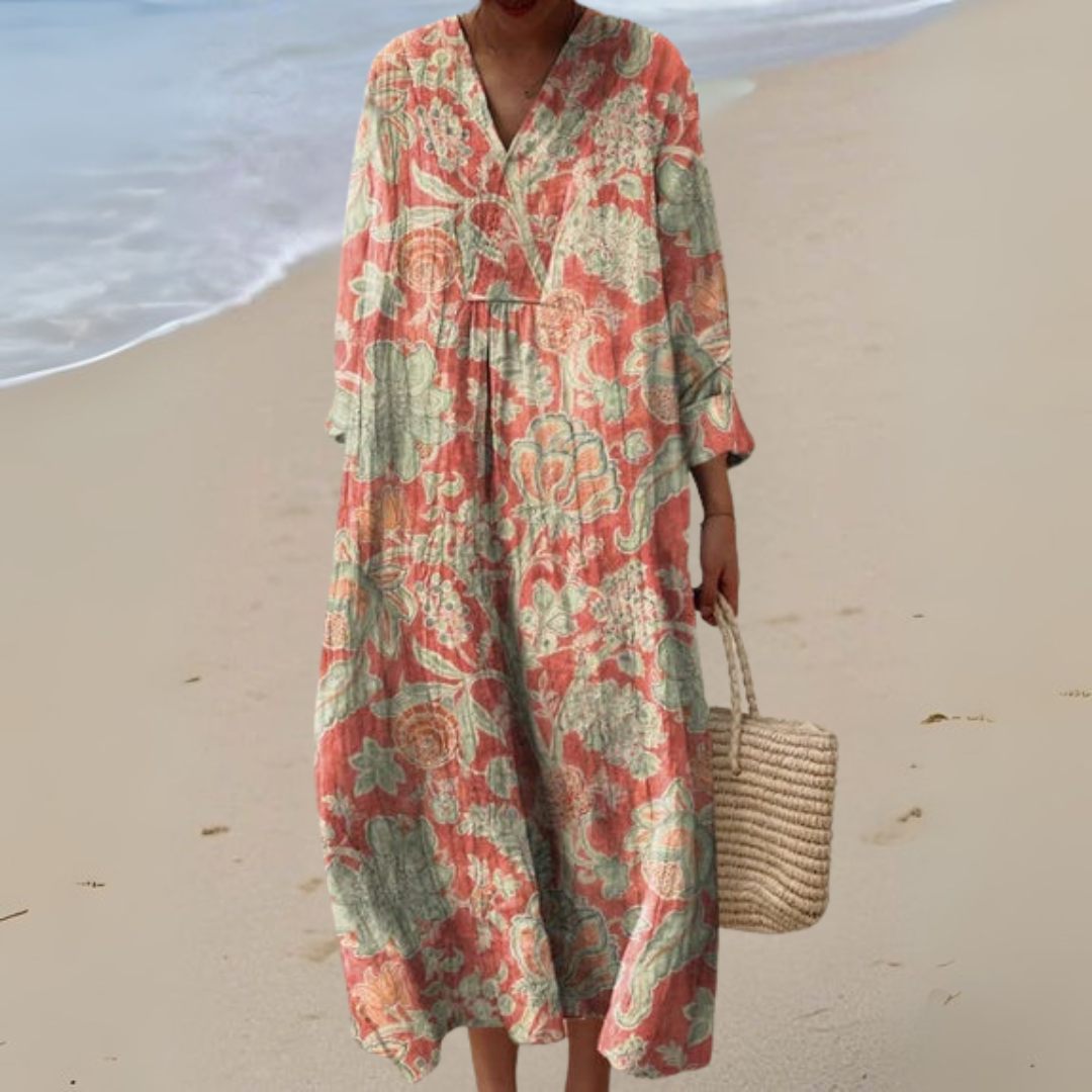 Astraea | Retro Floral Dress