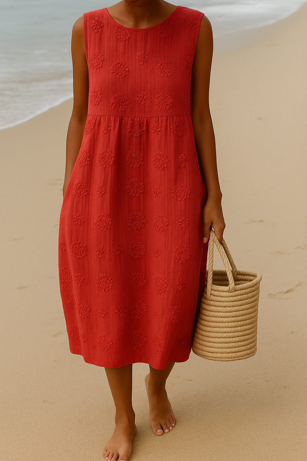 Gretchen | Effortless Sleeveless Midi Dress