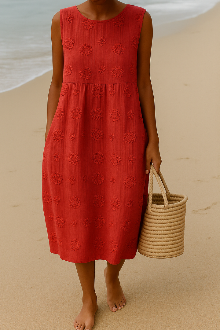 Gretchen | Effortless Sleeveless Midi Dress
