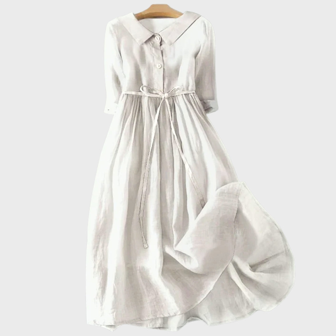 Annika | Elegant Belted Midi Dress