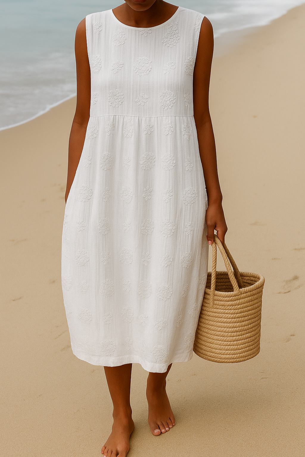 Gretchen | Effortless Sleeveless Midi Dress
