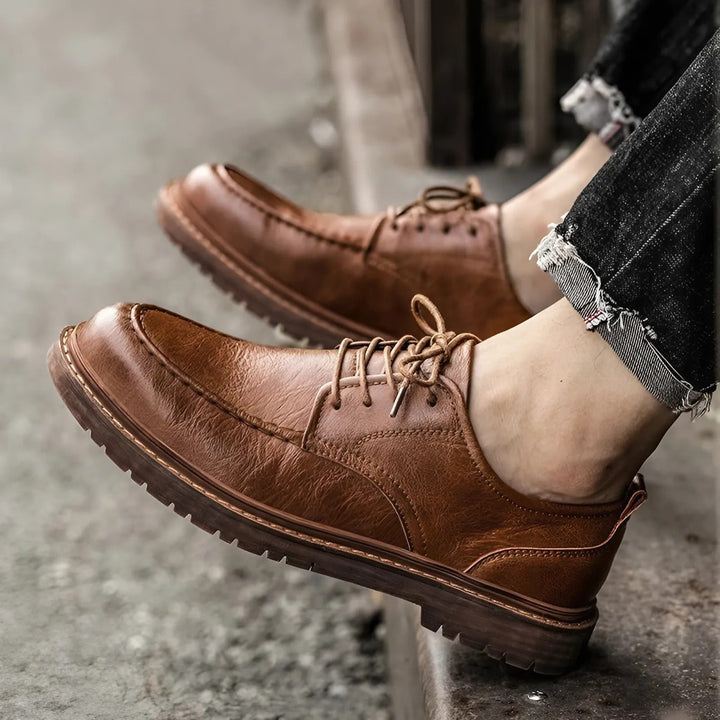 John | Classic Heritage Faux Leather Shoes