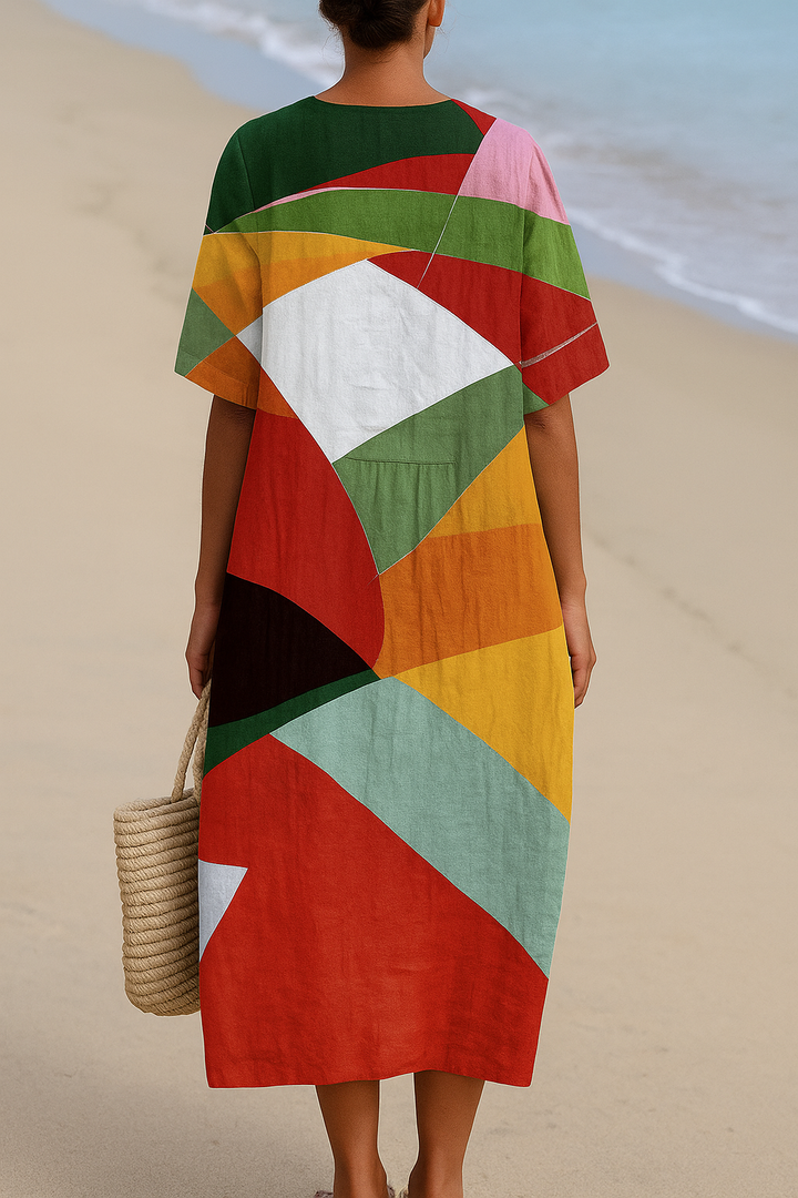 Danica | Colorful Patchwork Dress