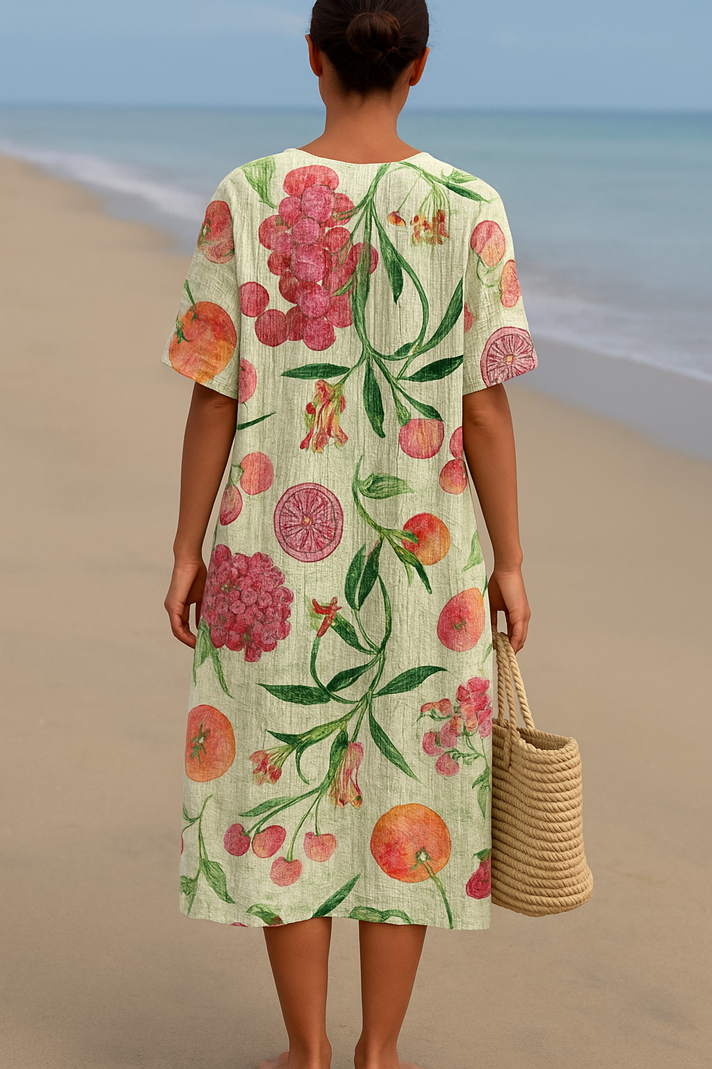 Rhea | Retro Floral Print Dress