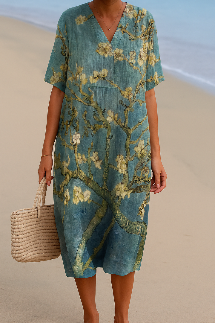Malaya | Teal Floral Print Dress
