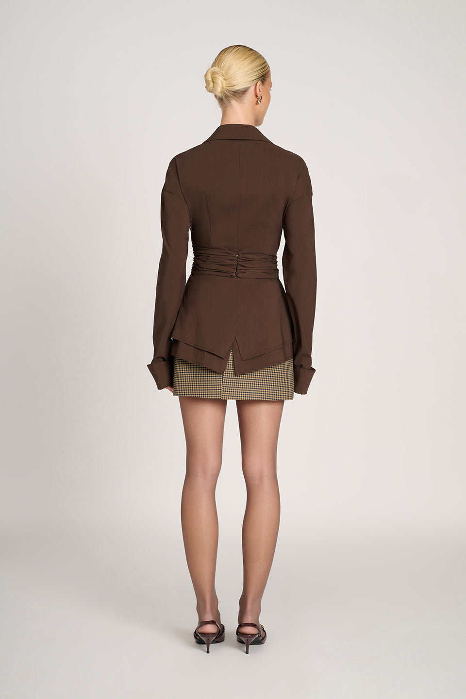 Helen | Elegant Draped Waist Blouse