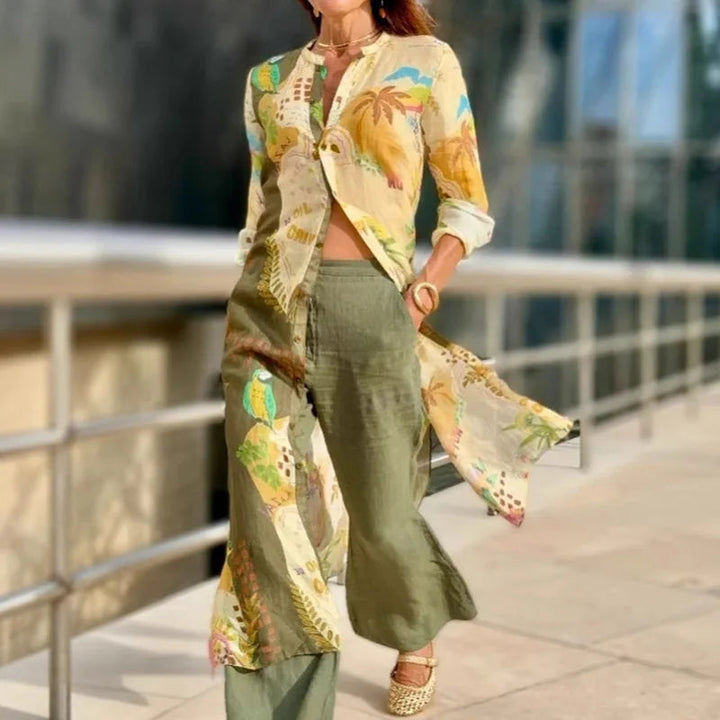 Shaneene | Tropical Print Longline Set