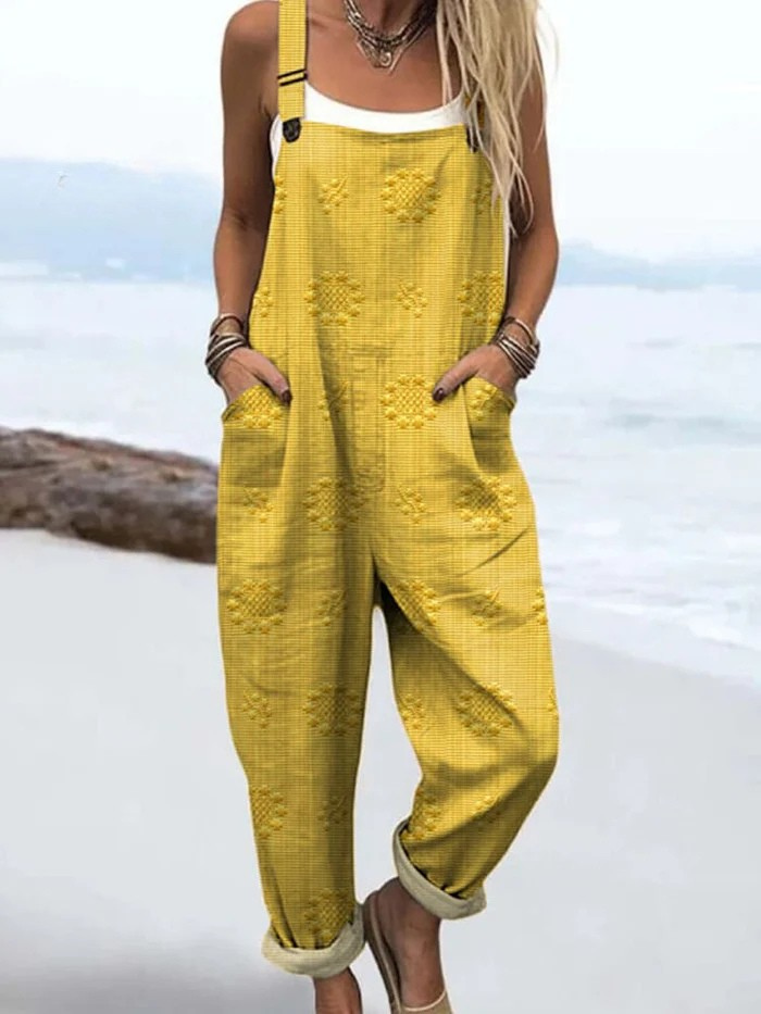 Lowanna | Retro Floral Jumpsuit