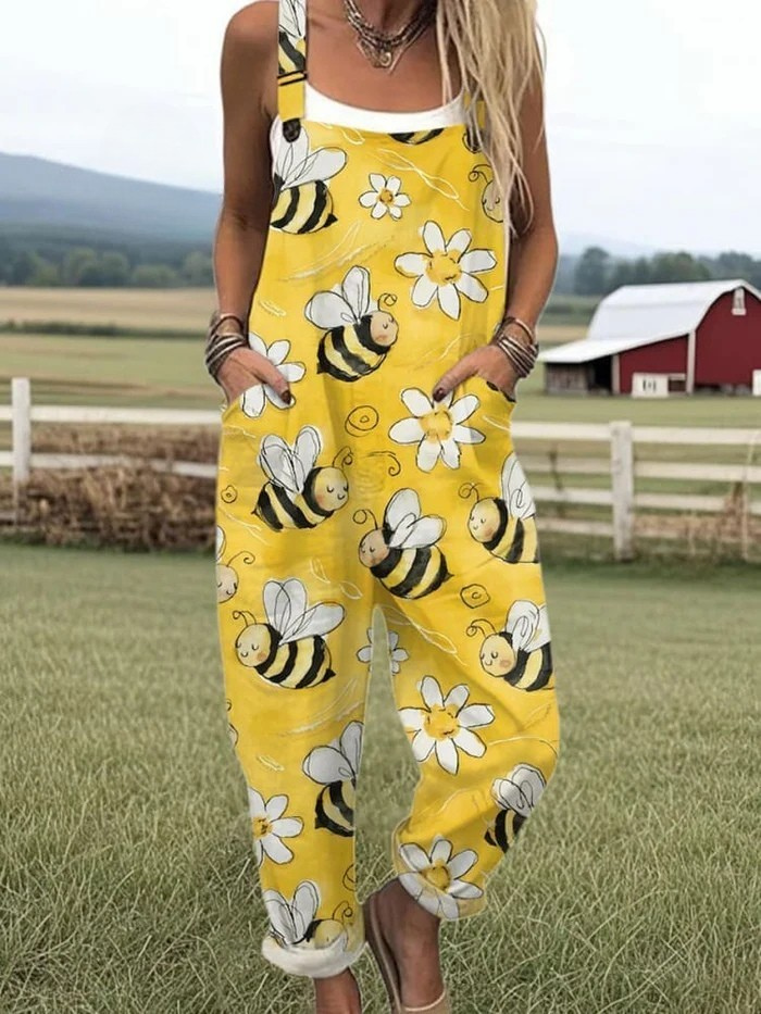 Kiah | Retro Floral Spring Jumpsuit
