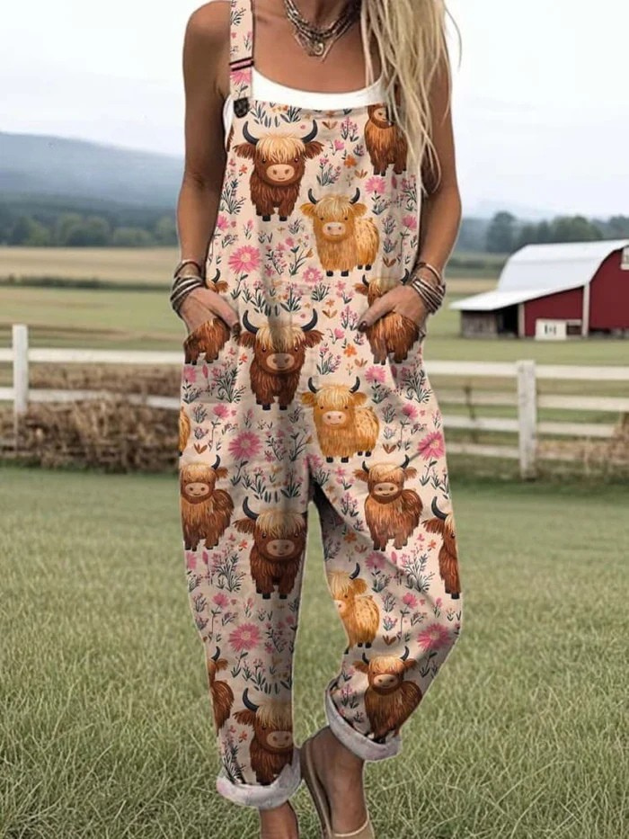 Kiah | Retro Floral Spring Jumpsuit