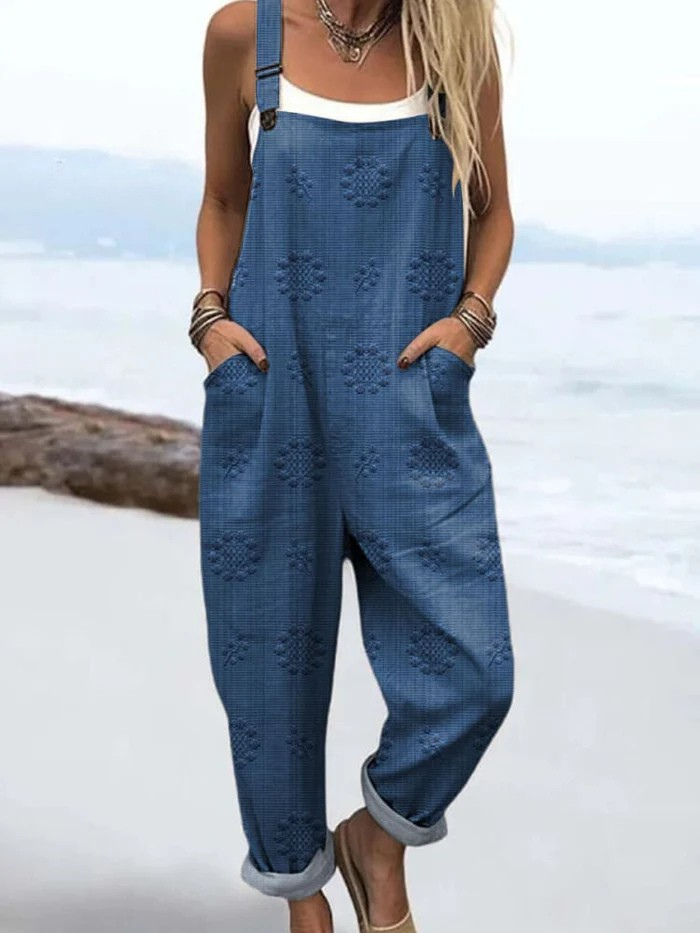 Lowanna | Retro Floral Jumpsuit
