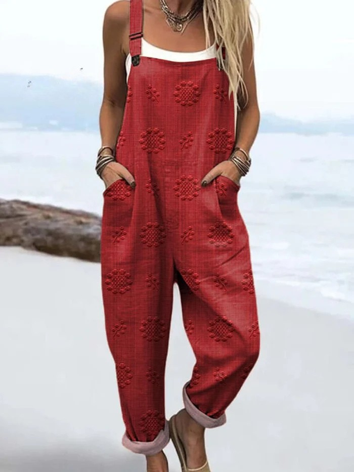 Lowanna | Retro Floral Jumpsuit