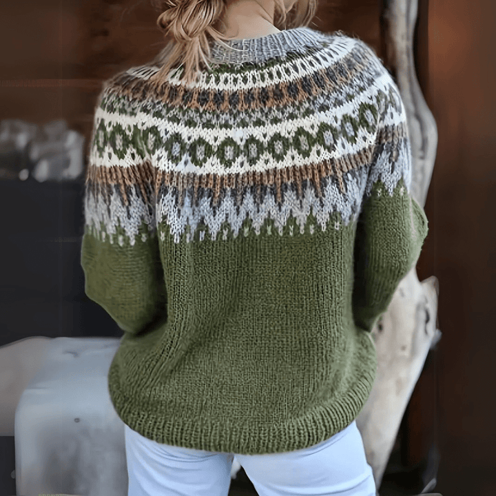 Alora | Nordic Pattern Women’s Sweater
