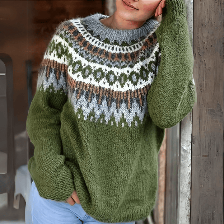 Alora | Nordic Pattern Women’s Sweater