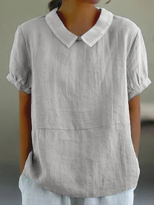 Sherlyn | Polished Relaxed Collar Blouse
