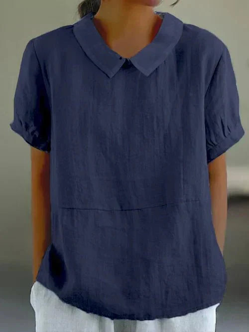 Sherlyn | Polished Relaxed Collar Blouse