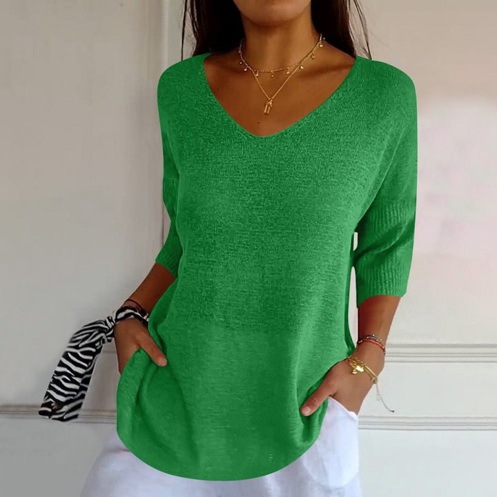 Nancy | Casual Lightweight V-Neck Sweater