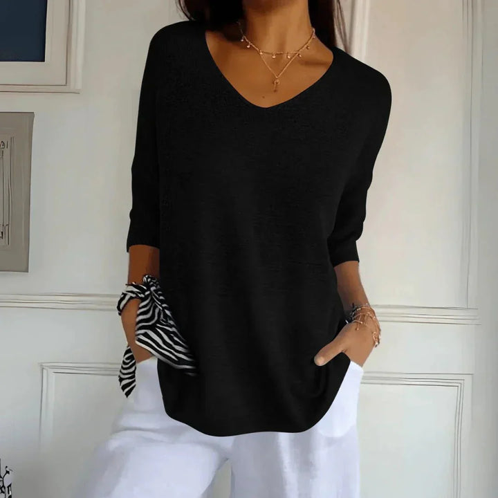 Nancy | Casual Lightweight V-Neck Sweater