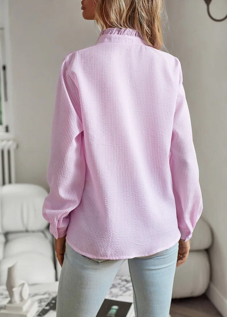 Berenice | Ruffled Button-Up Blouse