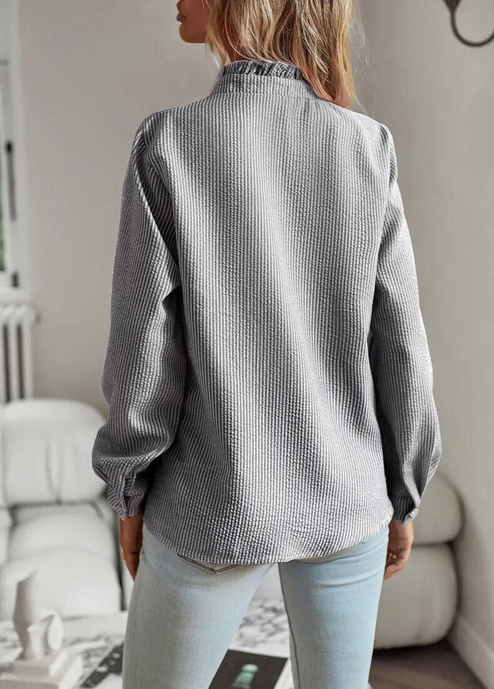 Berenice | Ruffled Button-Up Blouse