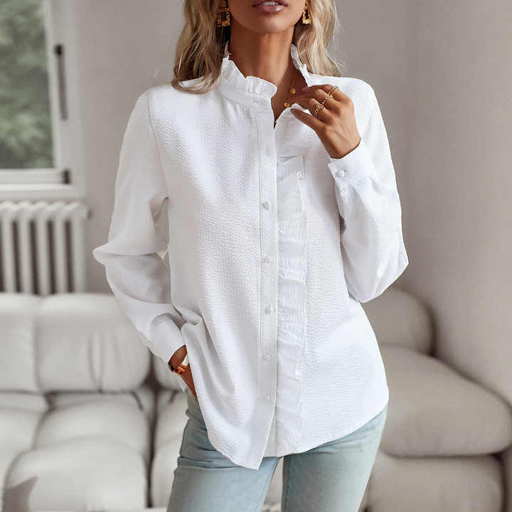Berenice | Ruffled Button-Up Blouse