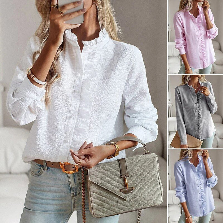 Berenice | Ruffled Button-Up Blouse