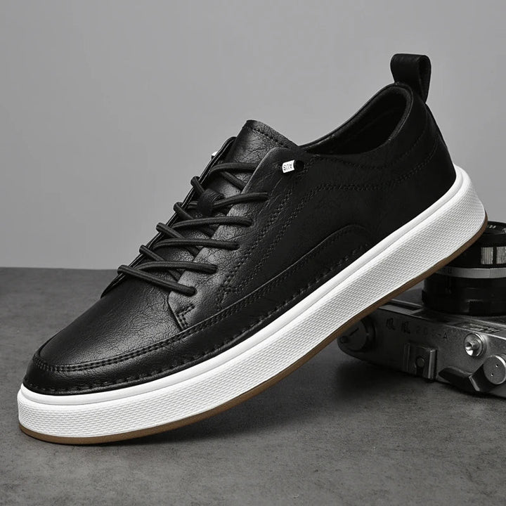 Riley| Genuine Faux Leather Sneakers