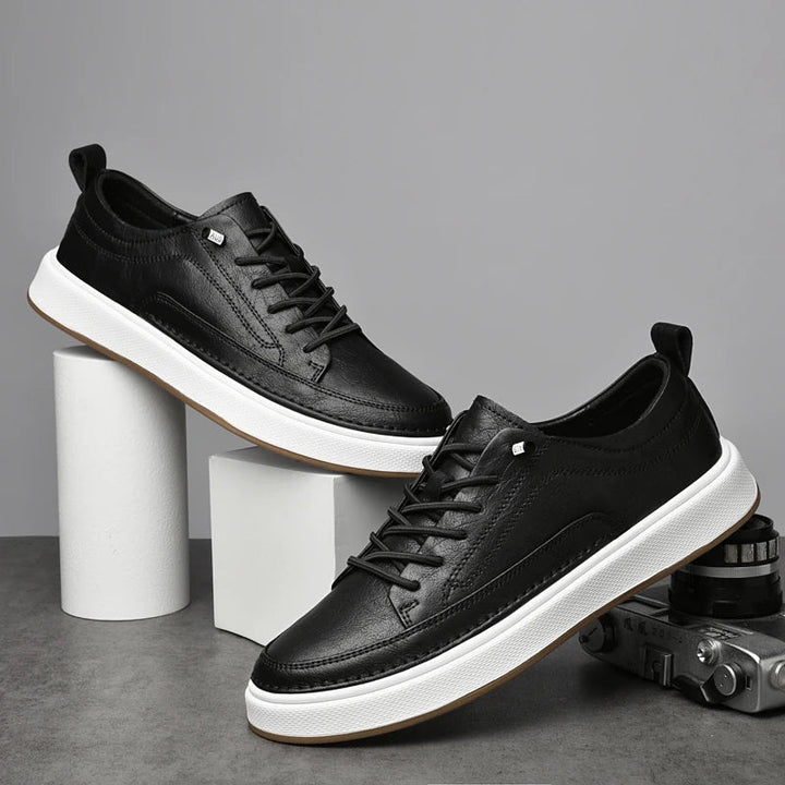 Riley| Genuine Faux Leather Sneakers