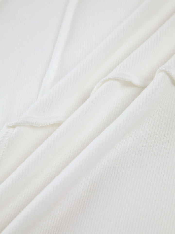 Kim | Elegant Ribbed Top With Seam Accents