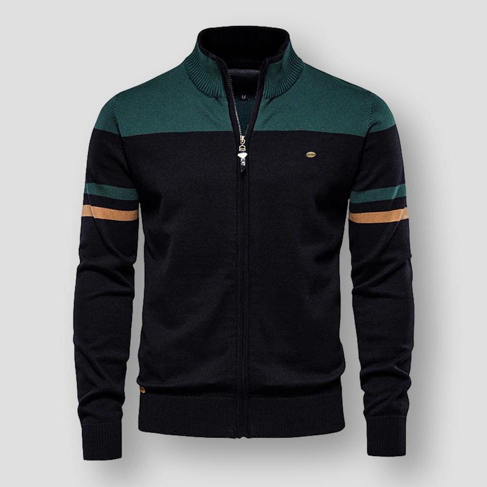 Norman | Retro Zip-Up Track Sweater