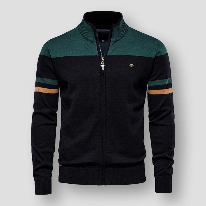 Norman | Retro Zip-Up Track Sweater