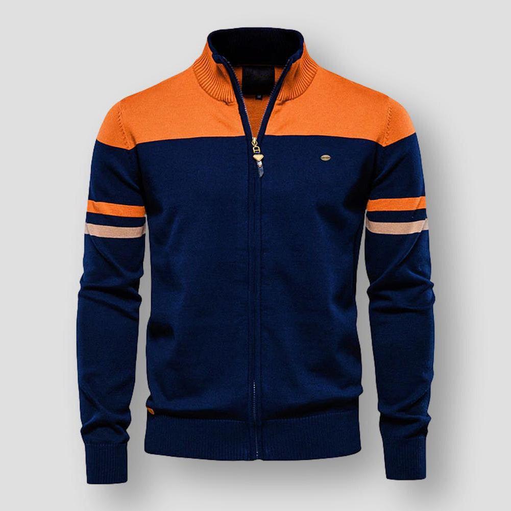 Norman | Retro Zip-Up Track Sweater