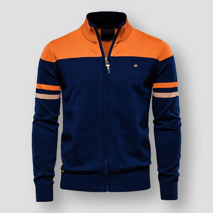 Norman | Retro Zip-Up Track Sweater