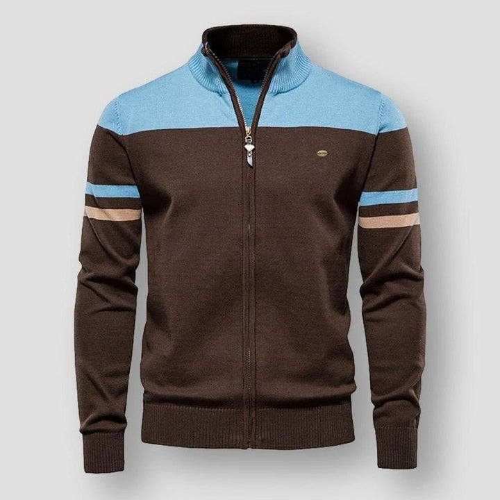 Norman | Retro Zip-Up Track Sweater